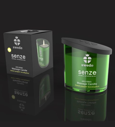 Swede Senze Massage Candle Arousing 150ml cytryna eukaliptus pieprz Swede Senze Massage Candle Arousing 150ml cytryna eukaliptus pieprz