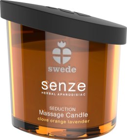 Swede Senze Massage Candle Seduction 150ml - świeca do masażu, goździk i pomarańcza