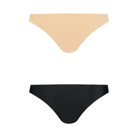 Bye Bra Invisible Brazilian XL - Bezszwowe majtki Nude i Black (2 szt.) Bye Bra Invisible Brazilian XL - Bezszwowe majtki Nude i Black (2 szt.)