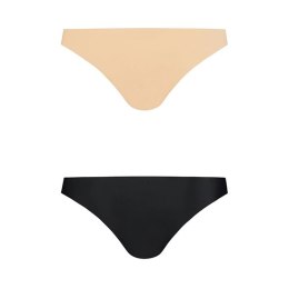 Bye Bra Invisible Brazilian S - zestaw bezszwowych majtek nude i czarnych