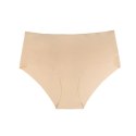 Bye Bra Invisible High Brief L - Majtki bezszwowe Nude & Black 2 szt.