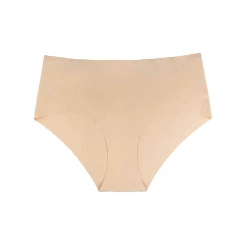 Bye Bra Invisible High Brief L - Majtki bezszwowe Nude & Black 2 szt. Bye Bra Invisible High Brief L - Majtki bezszwowe Nude & Black 2 szt.