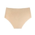 Bye Bra Invisible High Brief M beżowe i czarne bezszwowe majtki