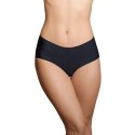 Bye Bra Invisible High Brief M beżowe i czarne bezszwowe majtki