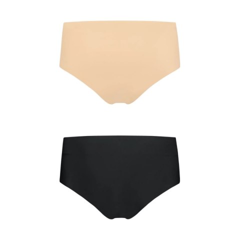 Bye Bra Invisible High Brief Nude + Black XXL - Bezszwowe majtki 2-pak Bye Bra Invisible High Brief Nude + Black XXL - Bezszwowe majtki 2-pak