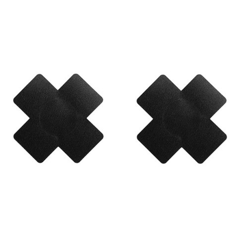 Bye Bra X Nipple Covers Black - hipoalergiczne nakładki X, 3 pary
