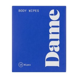 Dame Products Body Wipes 15 sztuk - chusteczki odświeżające z aloesem