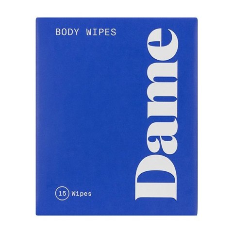 Dame Products Body Wipes 15 sztuk - chusteczki odświeżające z aloesem Dame Products Body Wipes 15 sztuk - chusteczki odświeżające z aloesem