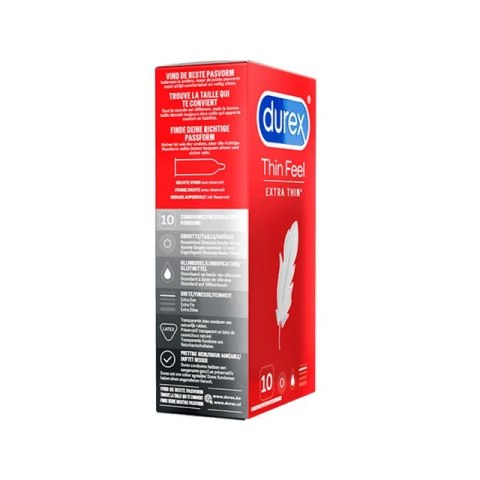 Durex Thin Feel Extra Thin 10 szt - ultracienkie prezerwatywy lateksowe Durex Thin Feel Extra Thin 10 szt - ultracienkie prezerwatywy lateksowe