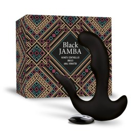 FeelzToys Black Jamba - uniwersalny masażer z funkcją grzania, czarny