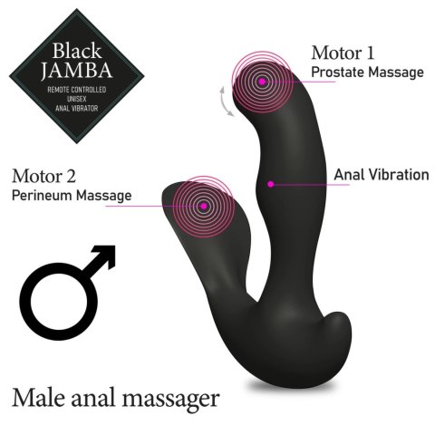 FeelzToys Black Jamba - uniwersalny masażer z funkcją grzania, czarny FeelzToys Black Jamba - uniwersalny masażer z funkcją grzania, czarny