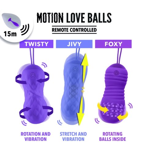 FeelzToys Motion Love Balls Foxy model zdalnie sterowany silikonowy IPX7 FeelzToys Motion Love Balls Foxy model zdalnie sterowany silikonowy IPX7