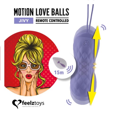 FeelzToys Motion Love Balls Jivy pilot wodoodporne 7 trybow 3.2x8.3cm FeelzToys Motion Love Balls Jivy pilot wodoodporne 7 trybow 3.2x8.3cm
