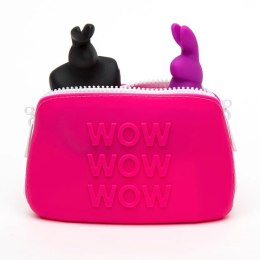 Happy Rabbit WOW Etui Silikonowe Małe Rożowe z Zamkiem 16,5x10,8cm