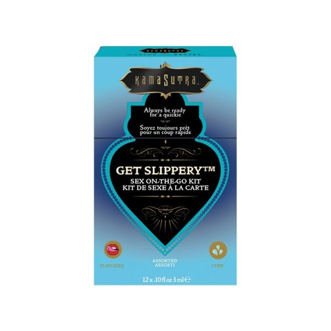 Kama Sutra Sex To Go Get Slippery - Zestaw nawilżający w saszetkach Kama Sutra Sex To Go Get Slippery - Zestaw nawilżający w saszetkach