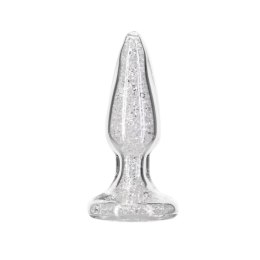 Pillow Talk Fancy szklany korek anatomiczny z bonusowym wibratorem 10 cm