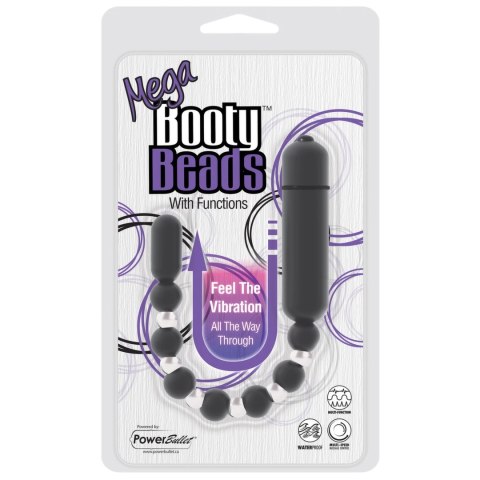 PowerBullet Mega Booty Beads Grey - system koralikow anatomicznych wibrujących PowerBullet Mega Booty Beads Grey - system koralikow anatomicznych wibrujących