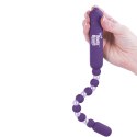 PowerBullet Mega Booty Beads Violet - elastyczny model z 7 trybami pracy