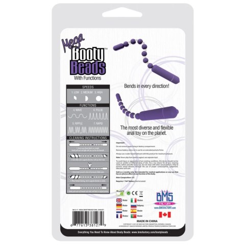 PowerBullet Mega Booty Beads Violet - elastyczny model z 7 trybami pracy PowerBullet Mega Booty Beads Violet - elastyczny model z 7 trybami pracy