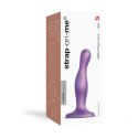 Strap-On-Me Curvy Metallic Purple S - model anatomiczny z mocną przyssawką, 12,5 cm