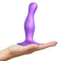 Strap-On-Me Curvy Plug Metallic Fioletowy M silikonowy 14 cm