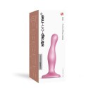 Strap-On-Me Curvy Plug S Metallic Sugar Pink silikonowy model z przyssawką