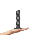 Strap-On-Me Geisha Ball Black M - silikonowy model z kulkami obrotowymi
