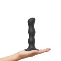 Strap-On-Me Geisha Ball Black M - silikonowy model z kulkami obrotowymi