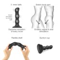 Strap-On-Me Geisha Ball Black M - silikonowy model z kulkami obrotowymi