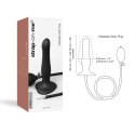 Strap-On-Me Inflatable Black - Regulowany model z kulą rotacyjną 19 cm