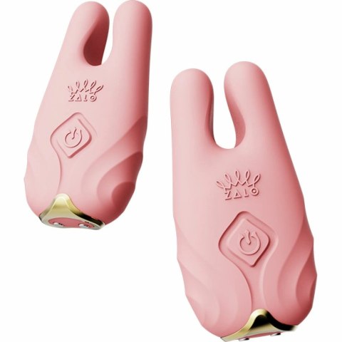 ZALO Nave Coral Pink - Zaciski wibrujące, pilot, silikon, IPX4