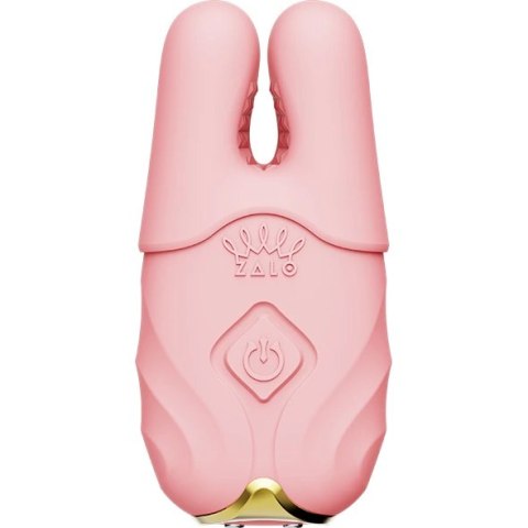 ZALO Nave Coral Pink - Zaciski wibrujące, pilot, silikon, IPX4 ZALO Nave Coral Pink - Zaciski wibrujące, pilot, silikon, IPX4