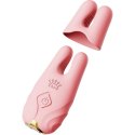 ZALO Nave Coral Pink - Zaciski wibrujące, pilot, silikon, IPX4