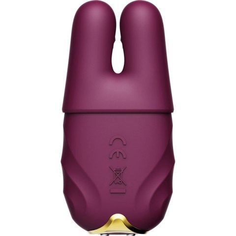 ZALO Nave Velvet Purple - Wibrujące klipsy EasyClamp, silikon, pilot ZALO Nave Velvet Purple - Wibrujące klipsy EasyClamp, silikon, pilot
