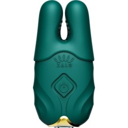 Zalo Nave Turquoise Green - Wibrujące zaciski EasyClamp, pilot, silikon