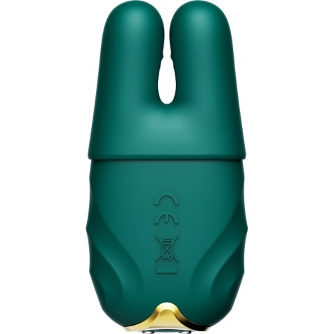 Zalo Nave Turquoise Green - Wibrujące zaciski EasyClamp, pilot, silikon Zalo Nave Turquoise Green - Wibrujące zaciski EasyClamp, pilot, silikon