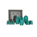 Zalo Nave Turquoise Green - Wibrujące zaciski EasyClamp, pilot, silikon
