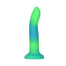 Addiction Rave Dong Blue/Green silikonowy, świecący w ciemności 20 cm