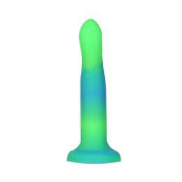 Addiction Rave Dong Blue/Green silikonowy, świecący w ciemności 20 cm