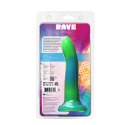 Addiction Rave Dong Blue/Green silikonowy, świecący w ciemności 20 cm