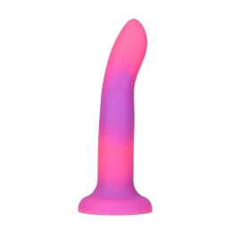 Addiction Rave Dong Pink/Purple silikonowy 20 cm z przyssawką LED