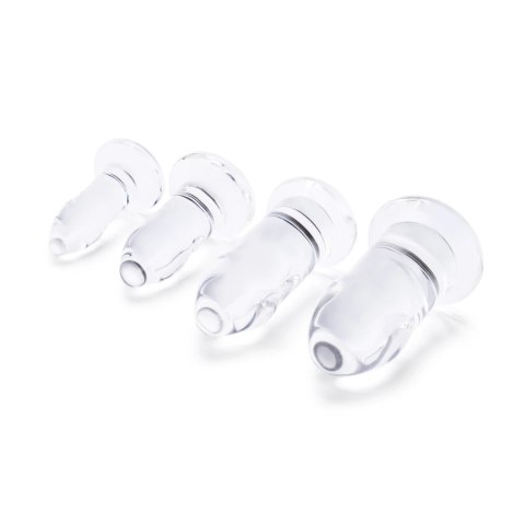 B-Vibe Zestaw 4 szklanych aplikatorow analnych borokrzemowych, rożne rozmiary B-Vibe Zestaw 4 szklanych aplikatorow analnych borokrzemowych, rożne rozmiary