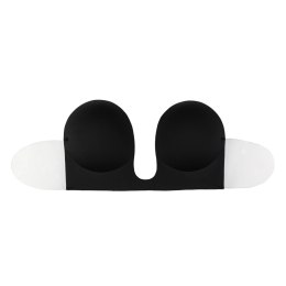 Bye Bra Seamless U-Style Bra A Czarny biustonosz samoprzylepny bezszwowy
