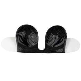 Bye Bra Seamless U-Style Bra A Czarny biustonosz samoprzylepny bezszwowy