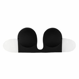 Bye Bra Seamless U-Style Bra C Czarny z odpinanymi skrzydełkami