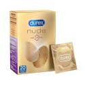 Durex Nude No Latex 20 szt - prezerwatywy bezlateksowe, cienkie