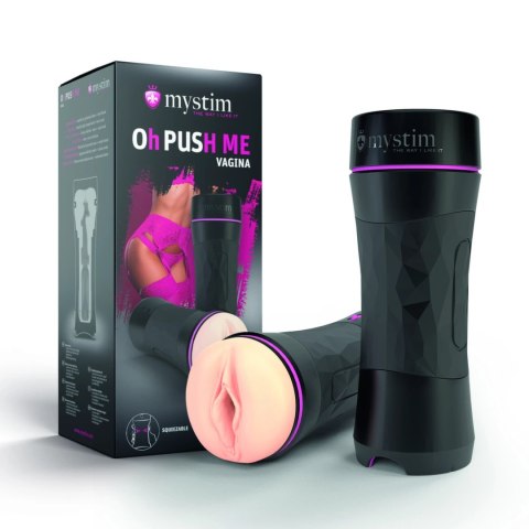 Mystim Oh Push Me - anatomiczny rękaw intymny, regulacja ciśnienia, 22 cm Mystim Oh Push Me - anatomiczny rękaw intymny, regulacja ciśnienia, 22 cm