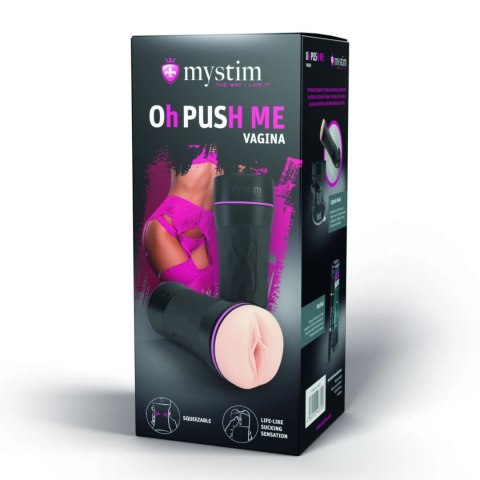 Mystim Oh Push Me - anatomiczny rękaw intymny, regulacja ciśnienia, 22 cm Mystim Oh Push Me - anatomiczny rękaw intymny, regulacja ciśnienia, 22 cm