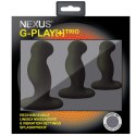 Nexus G-Play Trio+ Black - Zestaw 3 Wibrujących Korkow, 6 Trybow, USB