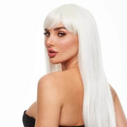 Pleasure Wigs Amber Peruka White Glow in the Dark Neonowa Regulowana